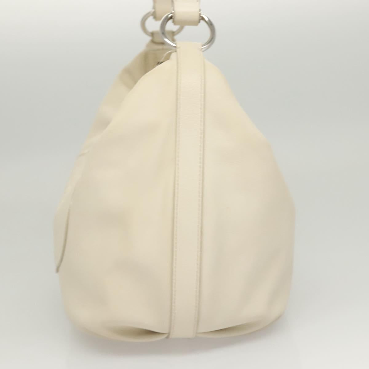 Prada White Leather Shoulder