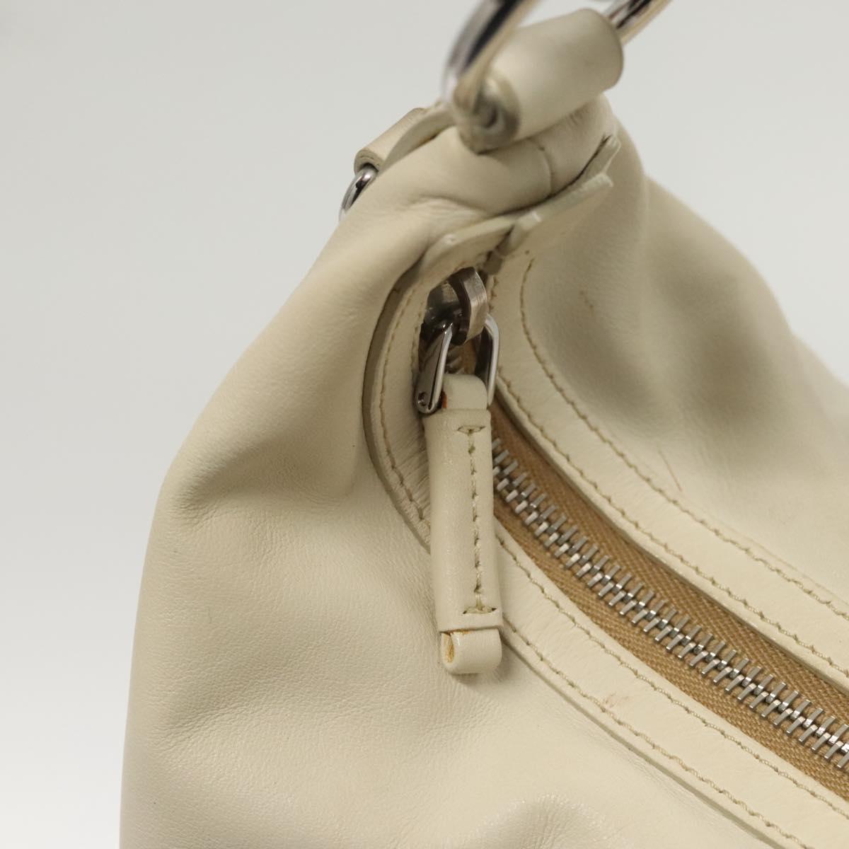 Prada White Leather Shoulder