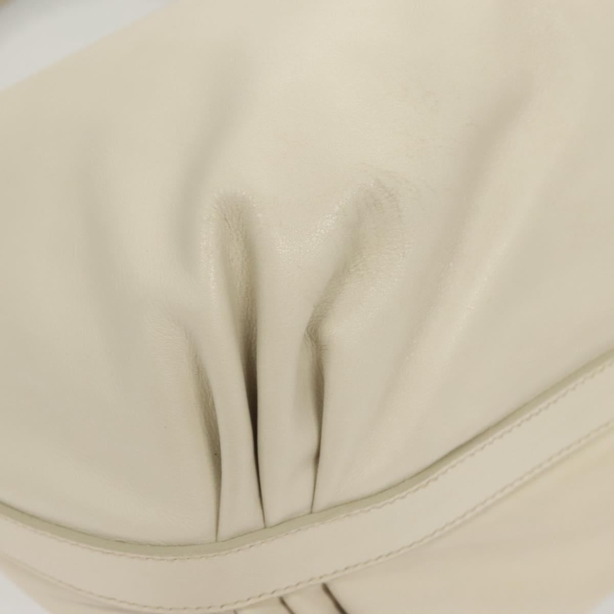 Prada White Leather Shoulder
