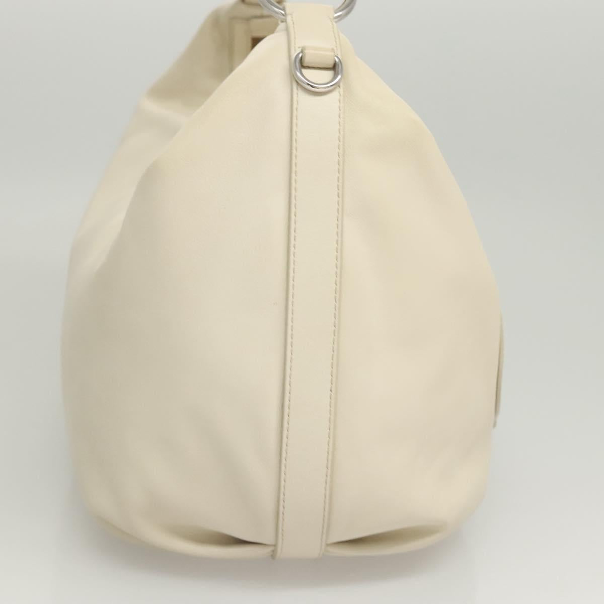 Prada White Leather Shoulder