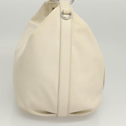 Prada White Leather Shoulder
