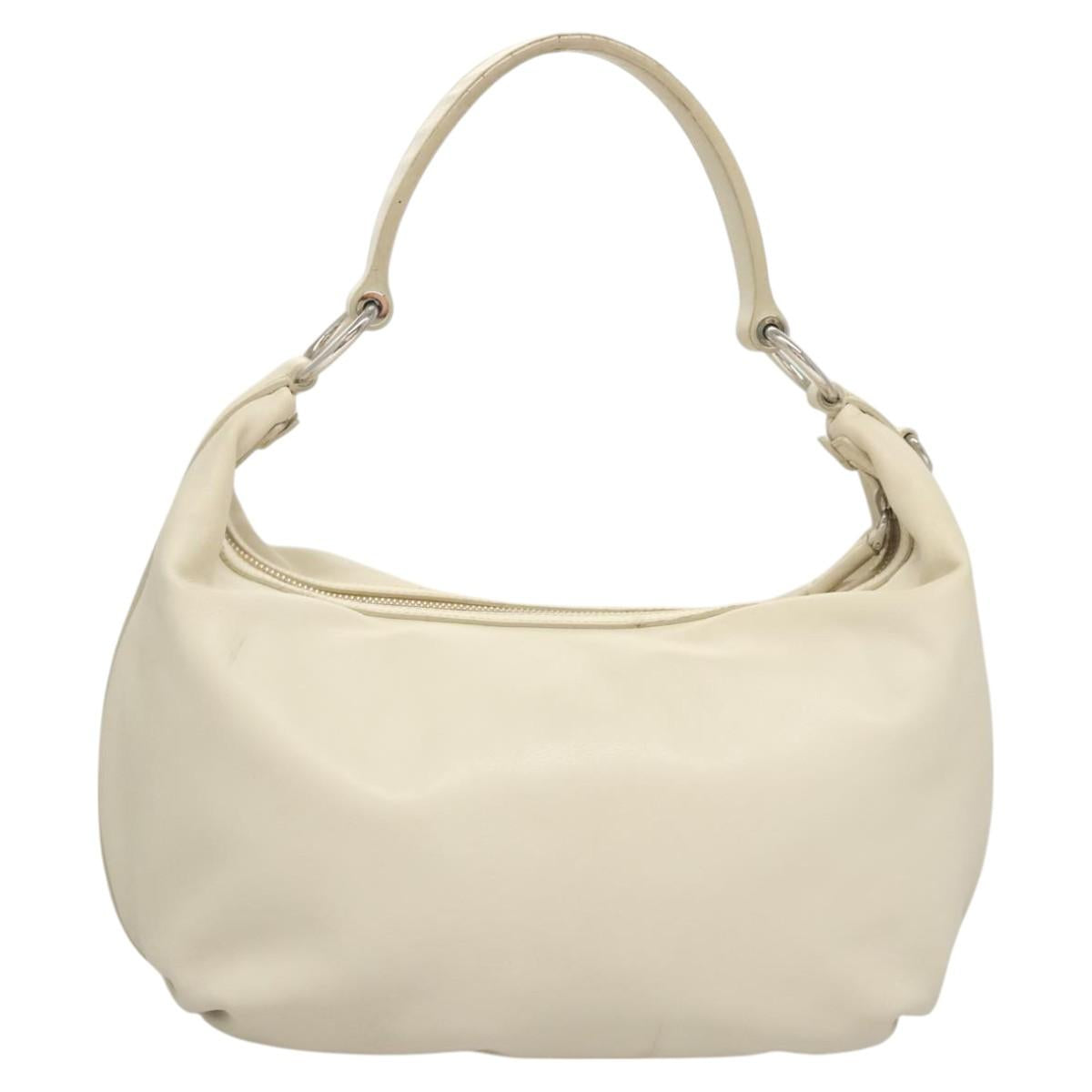 Prada White Leather Shoulder