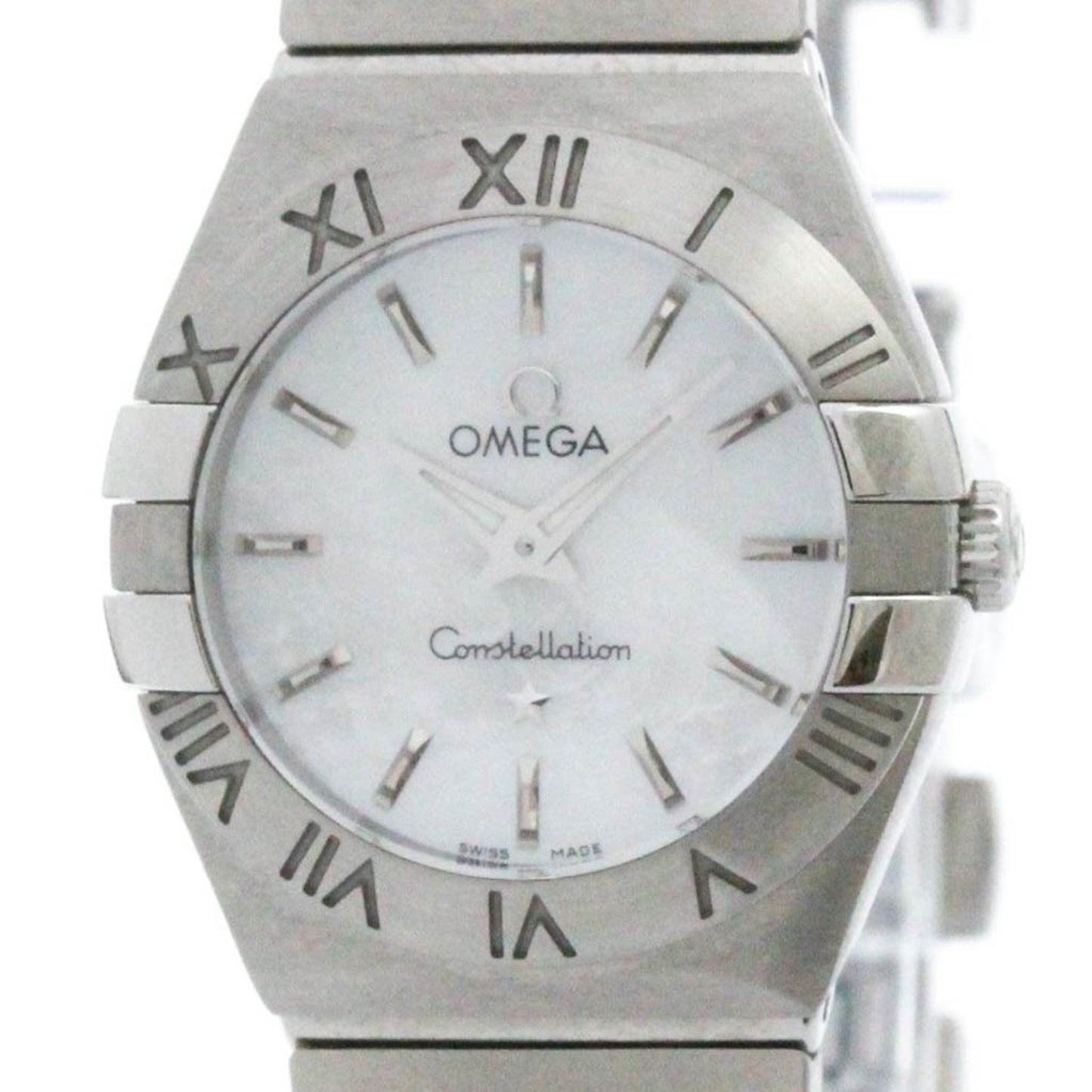 Omega White Steel Constellation
