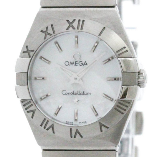 Omega White Steel Constellation