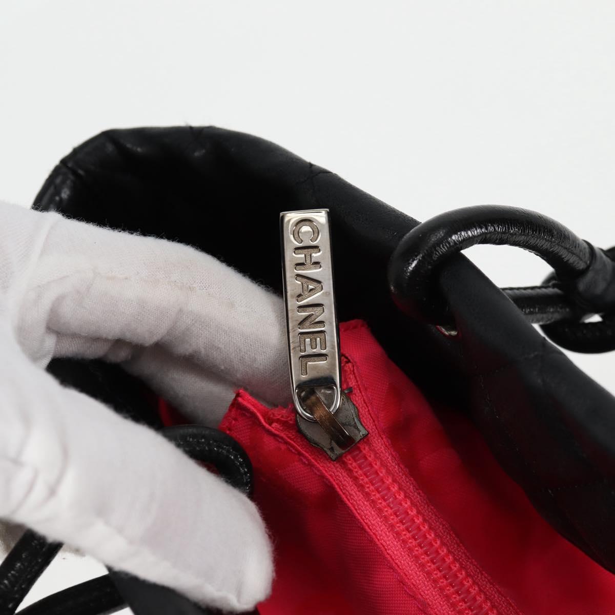 Chanel Black Leather Cambon
