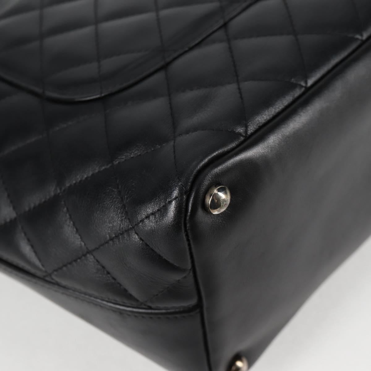 Chanel Black Leather Cambon