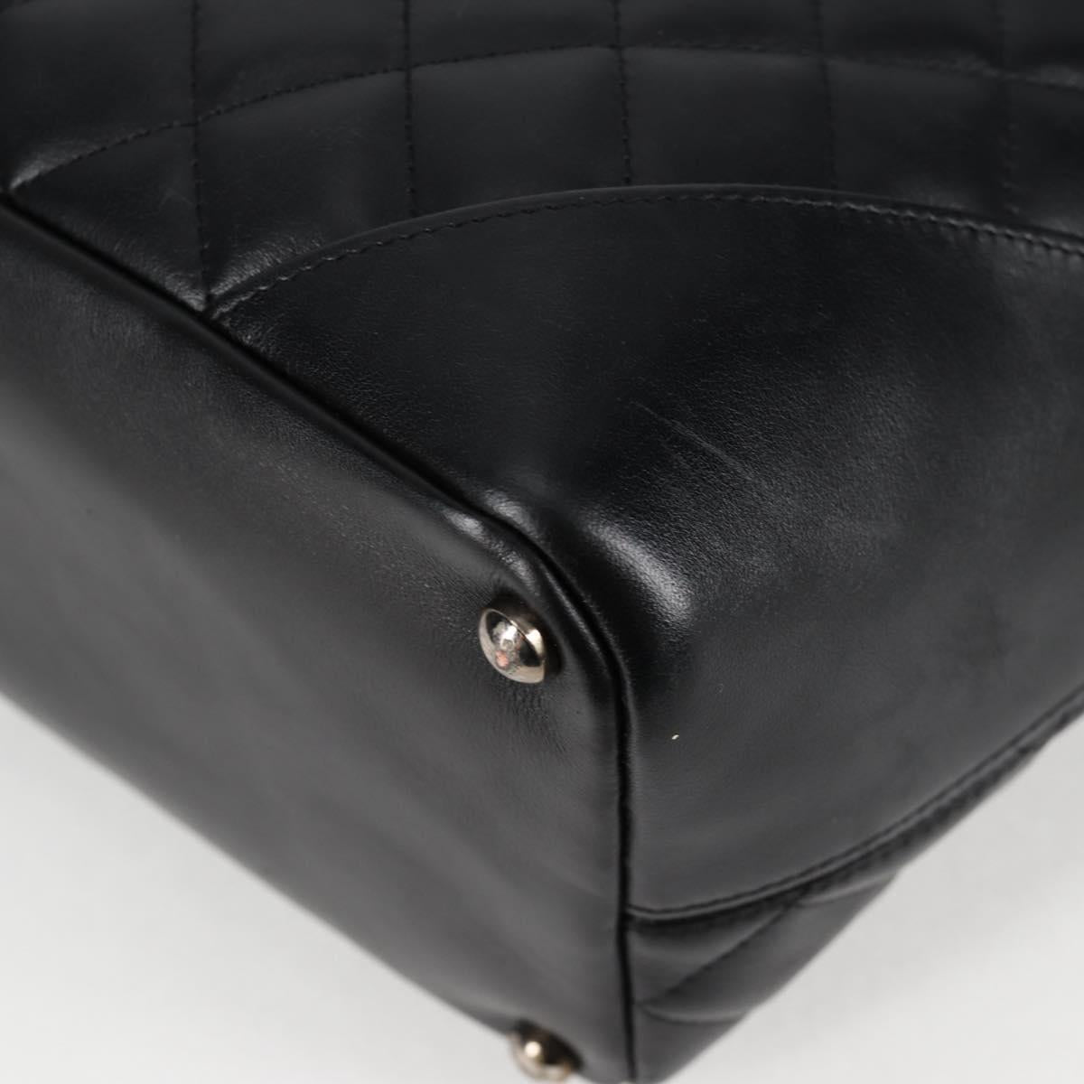 Chanel Black Leather Cambon