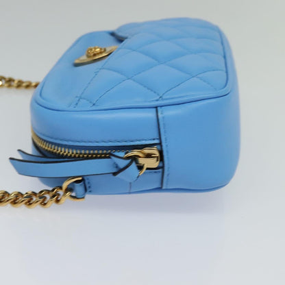 Versace Blue Leather Medusa