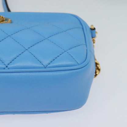 Versace Blue Leather Medusa