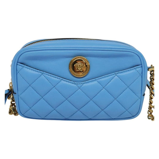 Versace Blue Leather Medusa