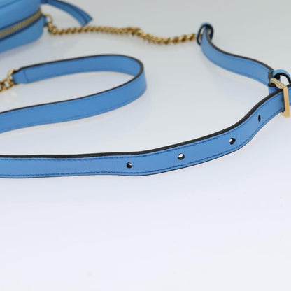 Versace Blue Leather Medusa