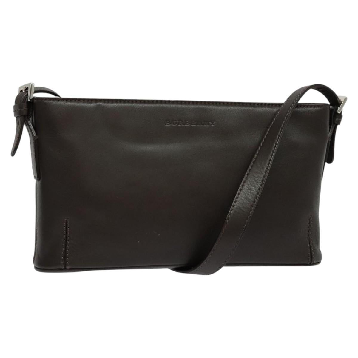 Burberry Brown Leather Shoulder