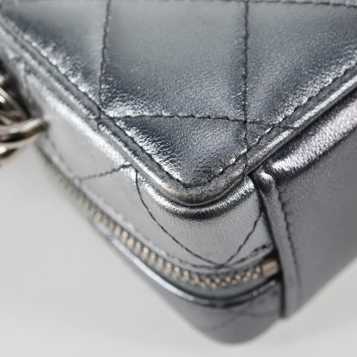 Chanel Silver Leather Shoulder