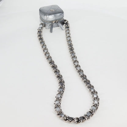 Chanel Silver Leather Shoulder