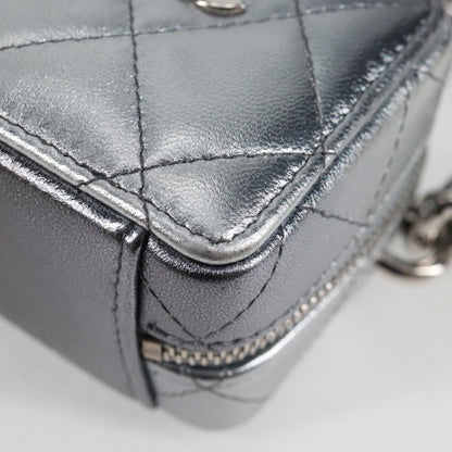 Chanel Silver Leather Shoulder