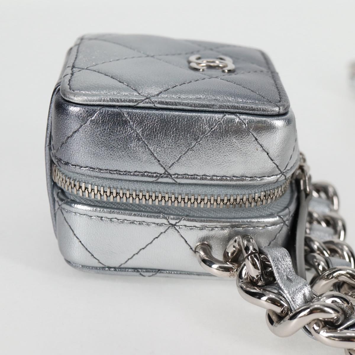 Chanel Silver Leather Shoulder