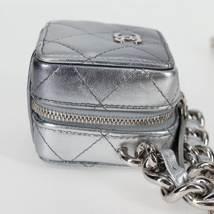 Chanel Silver Leather Shoulder