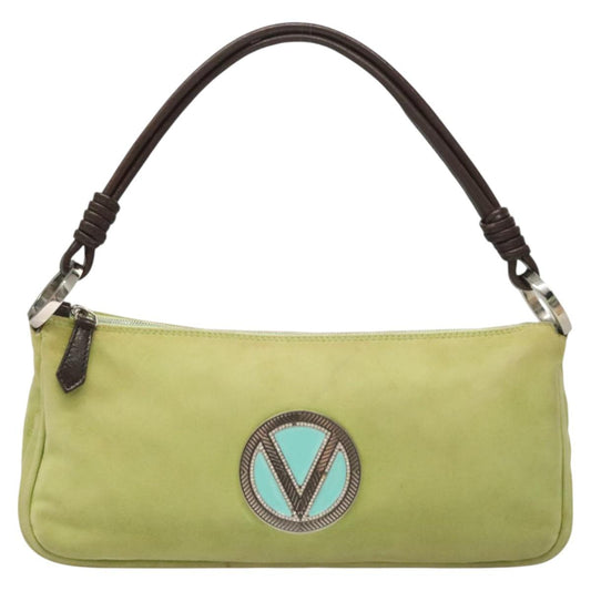 Valentino Garavani Green Suede V Logo