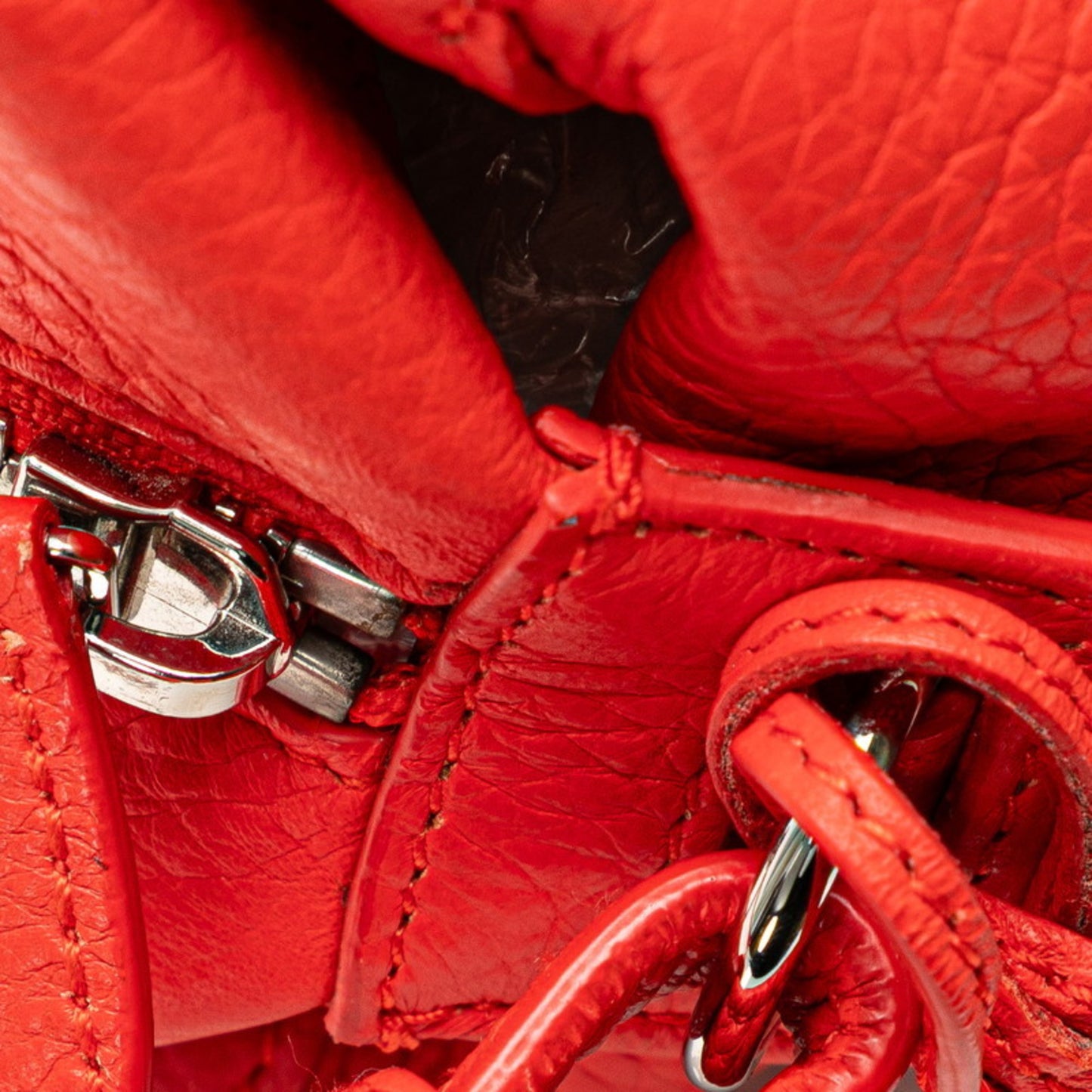 Balenciaga Red Leather Shoulder