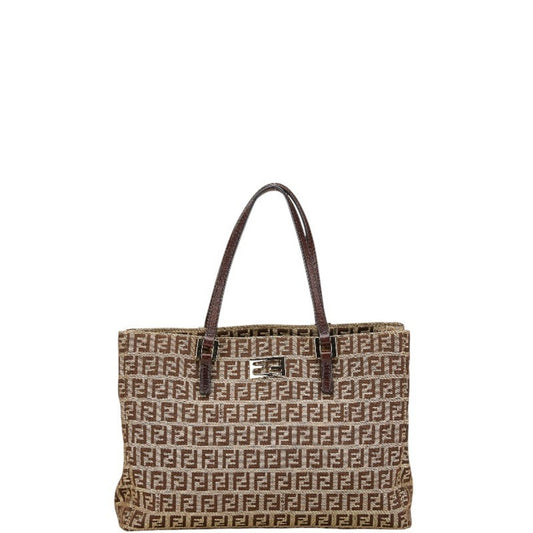 Fendi Brown Canvas Zucchino