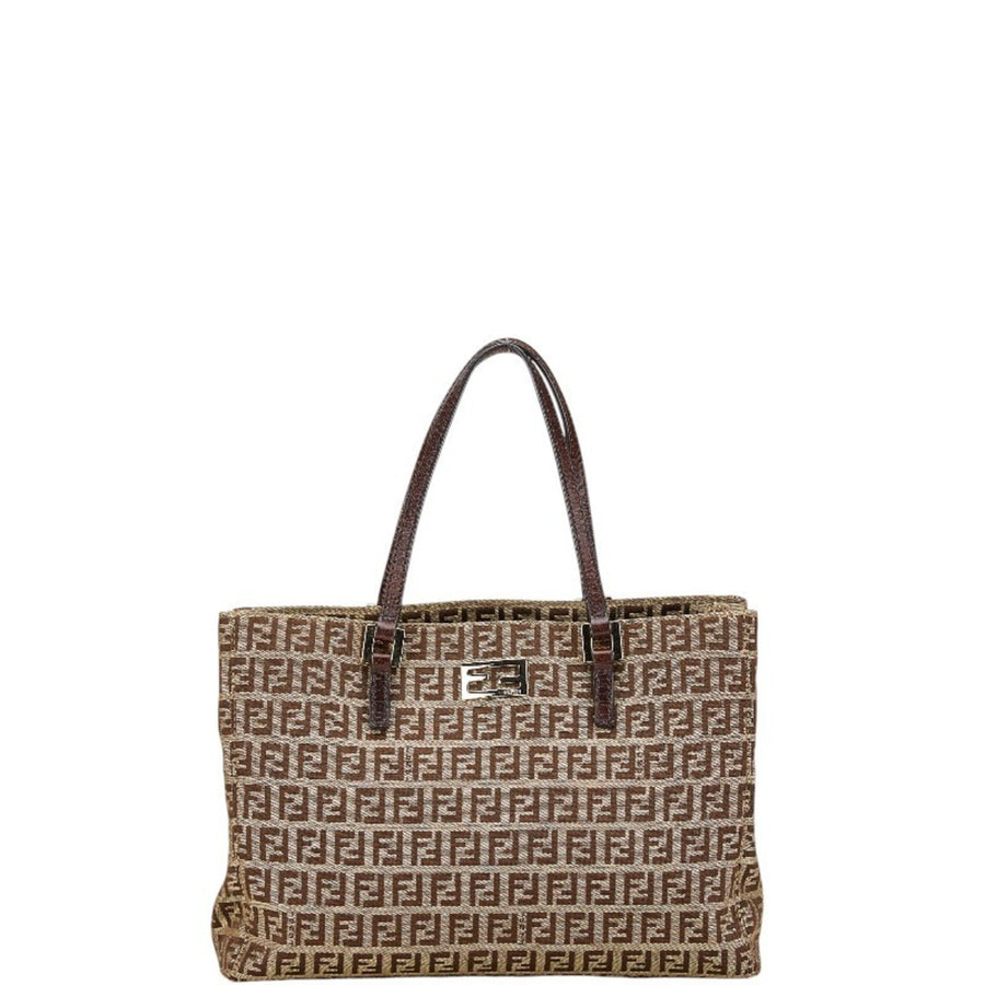 Fendi Brown Canvas Zucchino
