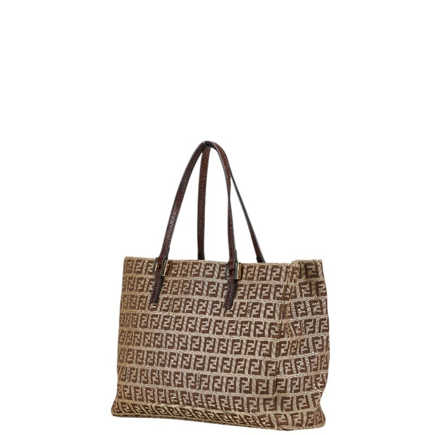 Fendi Brown Canvas Zucchino