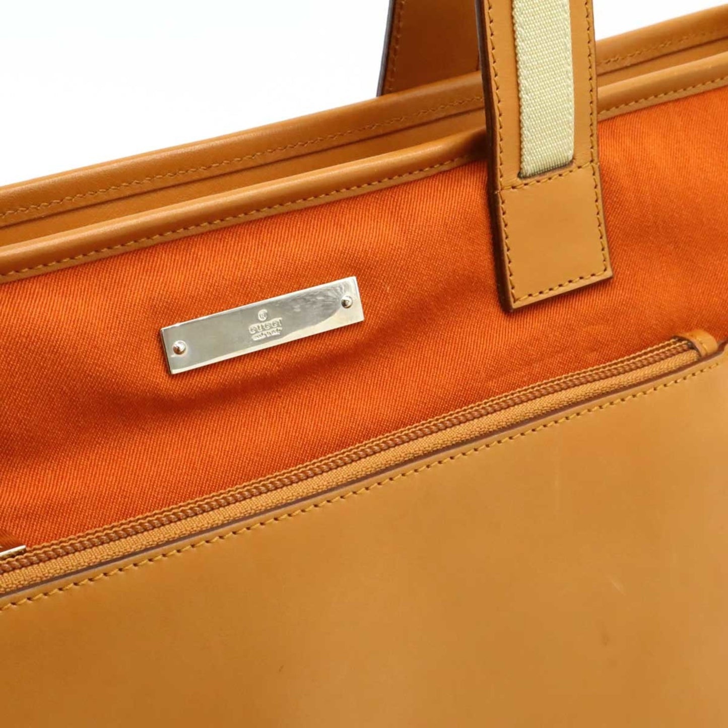 Gucci Orange Canvas Tote