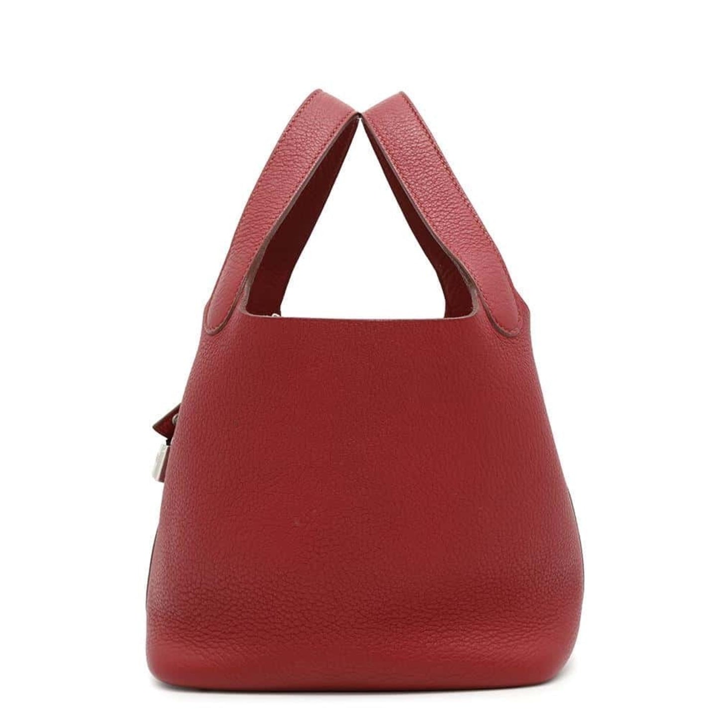 Hermès Red Leather Picotin Lock
