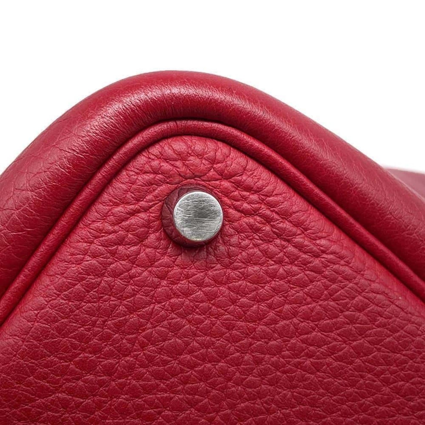 Hermès Red Leather Picotin Lock