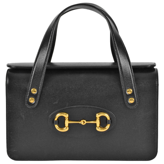 Gucci Black Leather Horsebit