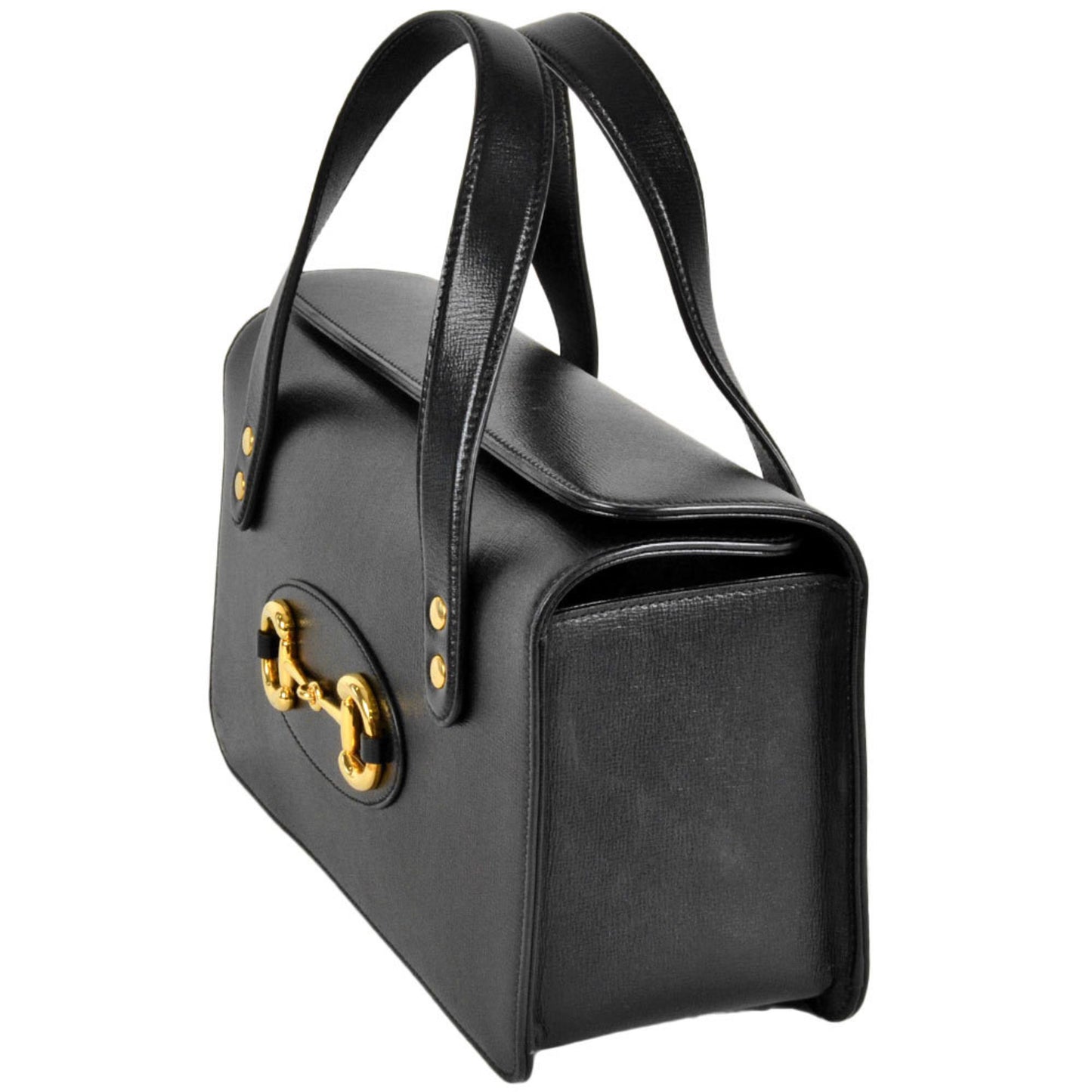Gucci Black Leather Horsebit
