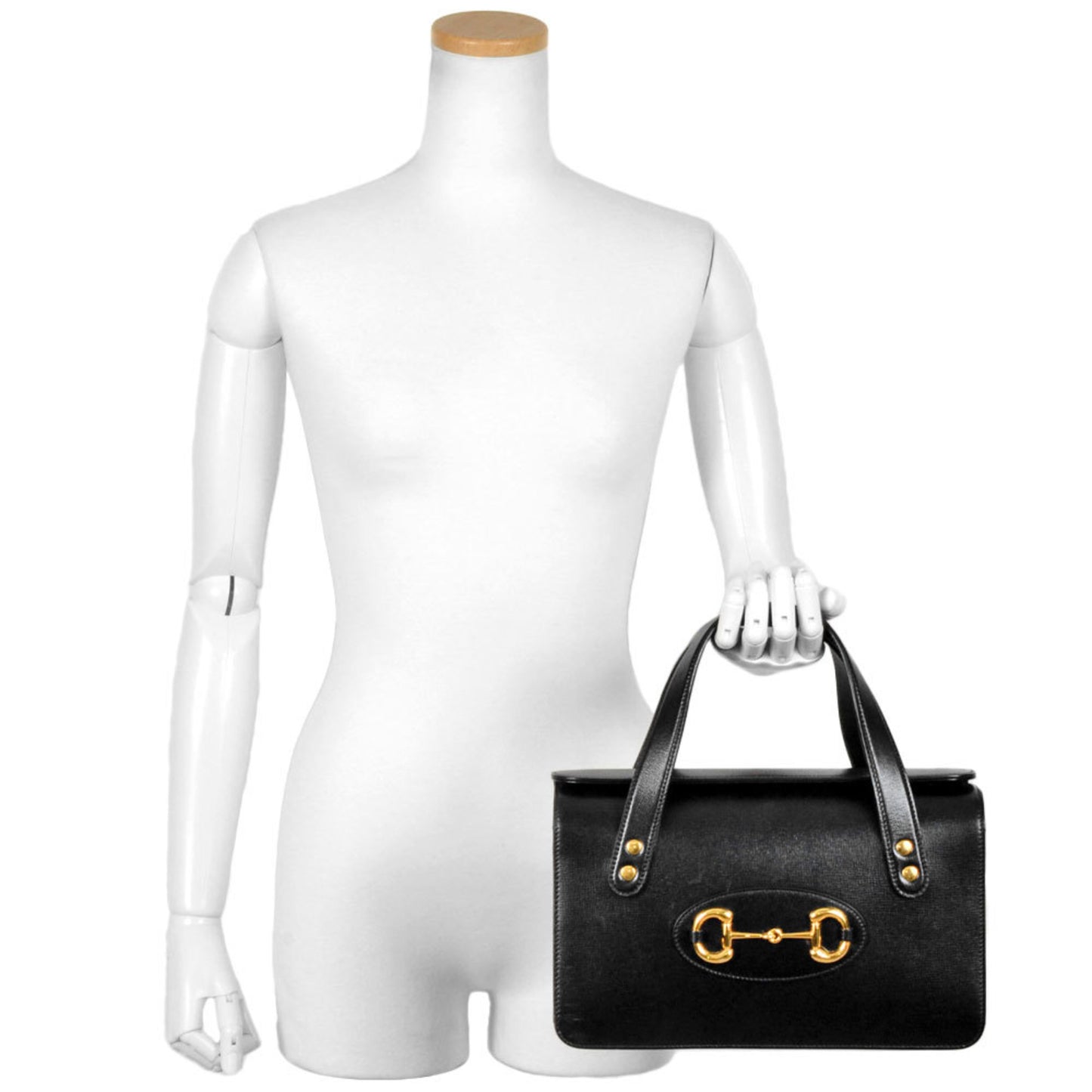 Gucci Black Leather Horsebit