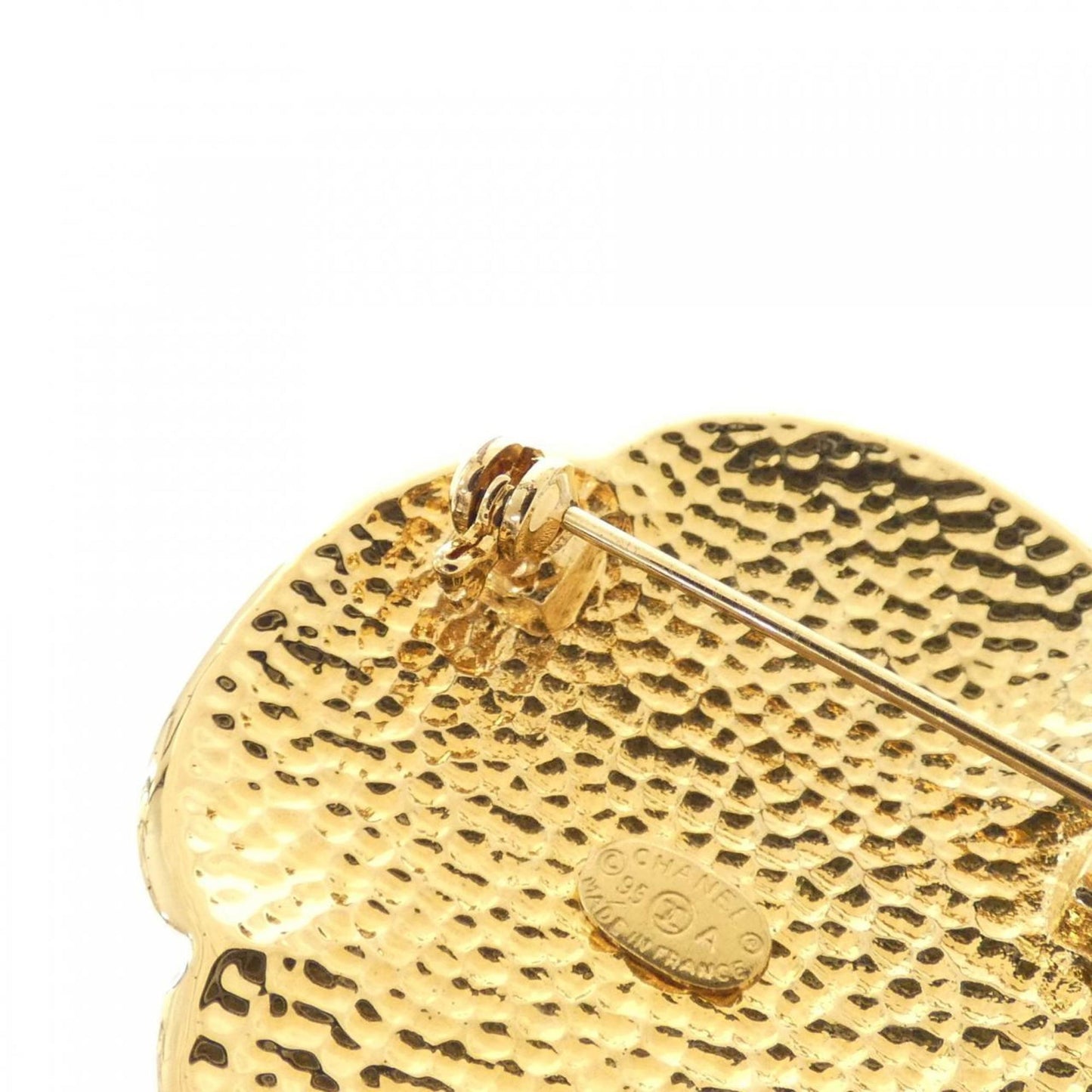 Chanel Gold Gold Plated Coco Mark