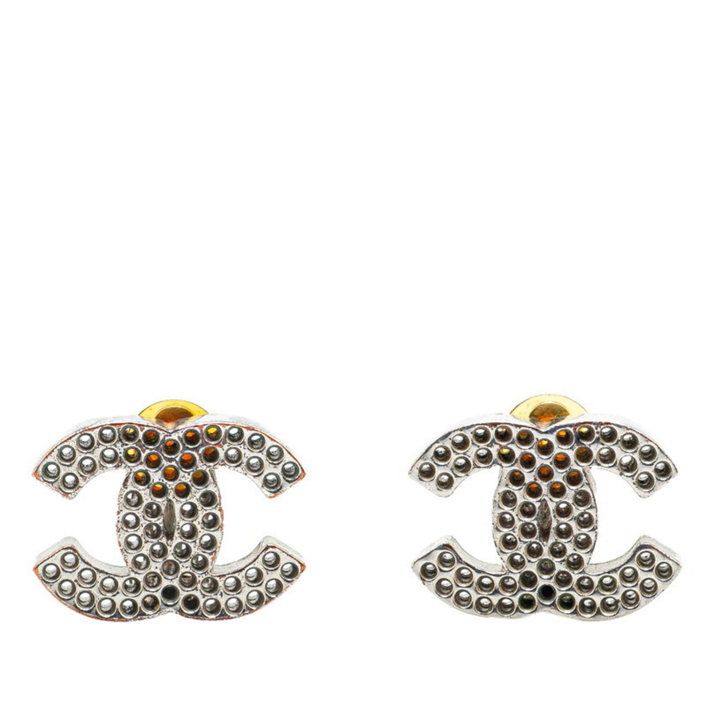 Chanel Silver Metal Coco Mark