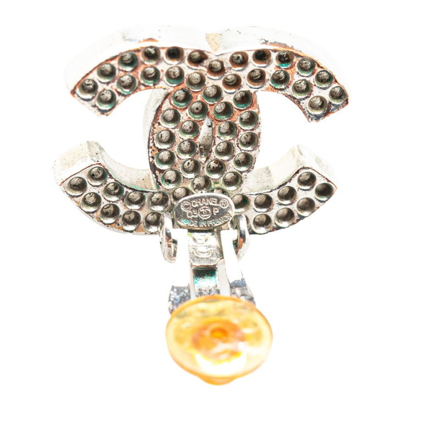 Chanel Silver Metal Coco Mark