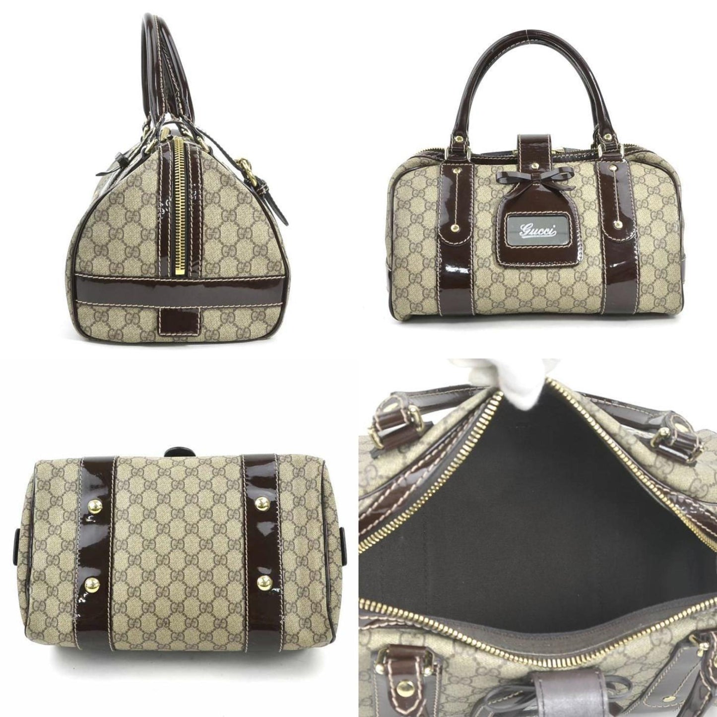 Gucci Brown Canvas Gg Supreme