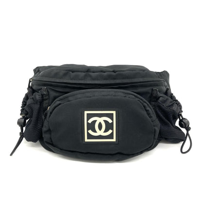 Chanel Black Nylon Bag Belt