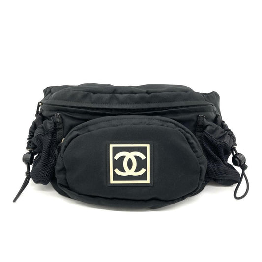 Chanel Black Nylon Bag Belt