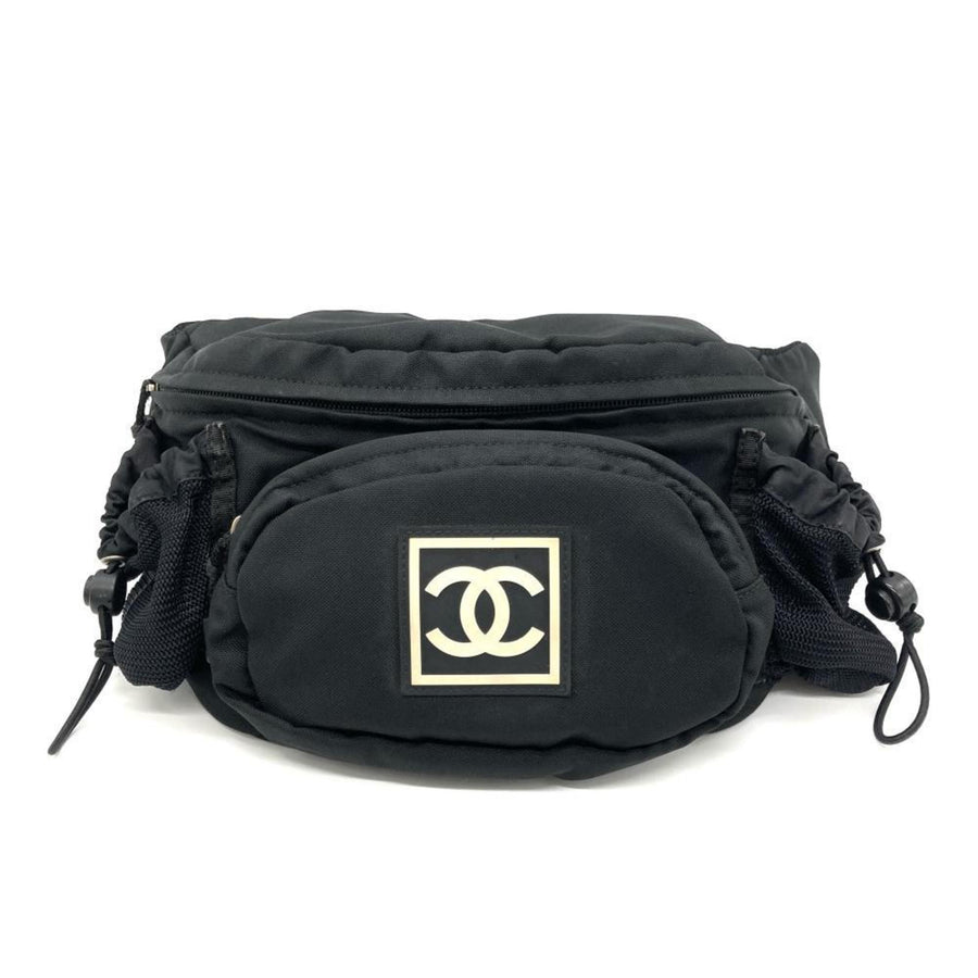 Chanel Black Nylon Bag Belt
