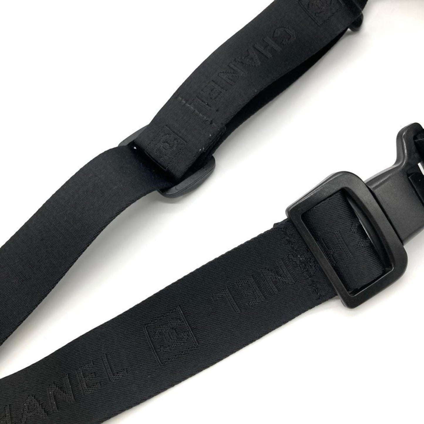 Chanel Black Nylon Bag Belt