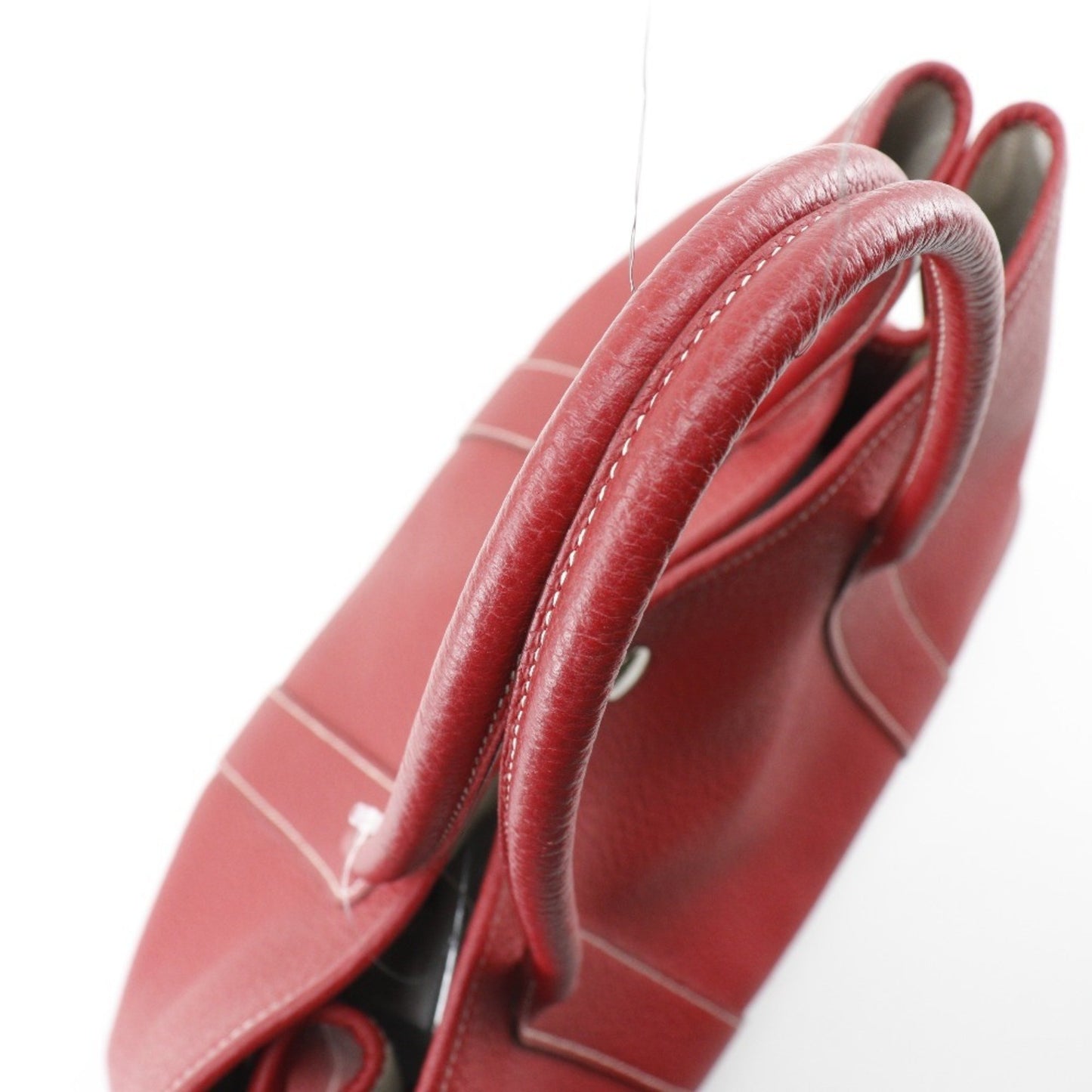 Hermès Red Leather Garden Party