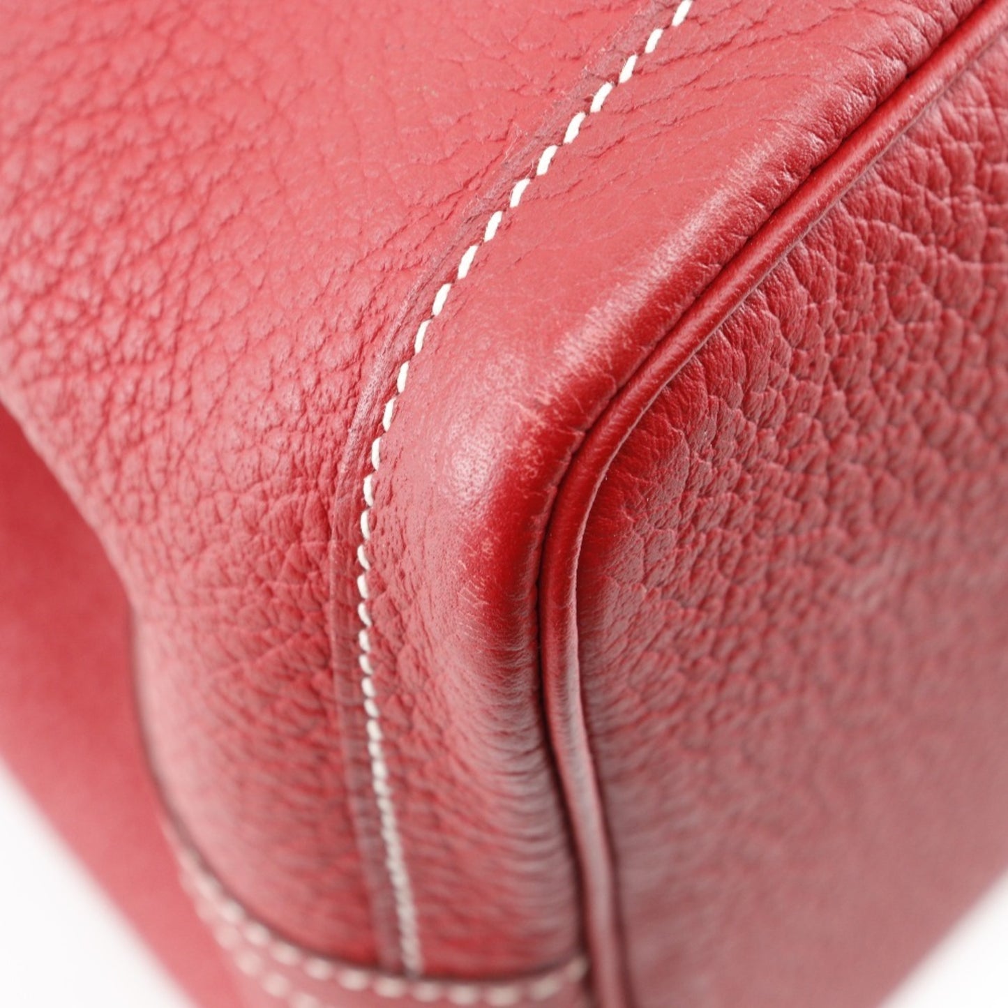 Hermès Red Leather Garden Party