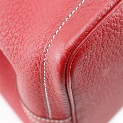Hermès Red Leather Garden Party