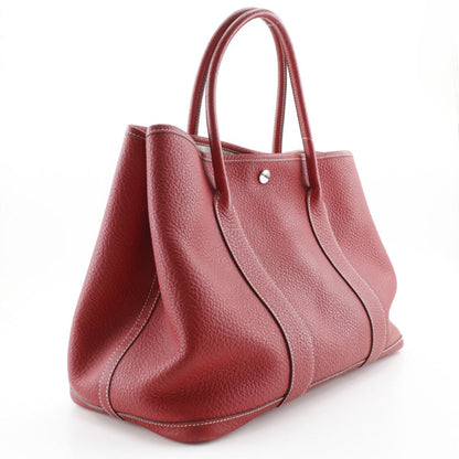 Hermès Red Leather Garden Party