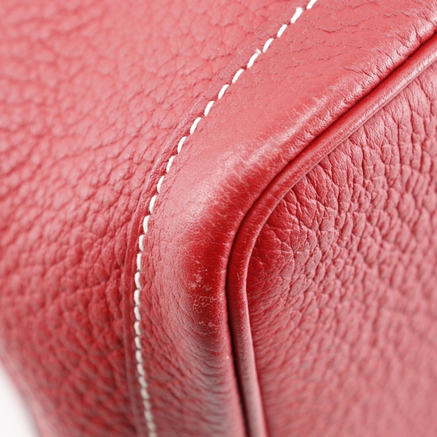 Hermès Red Leather Garden Party