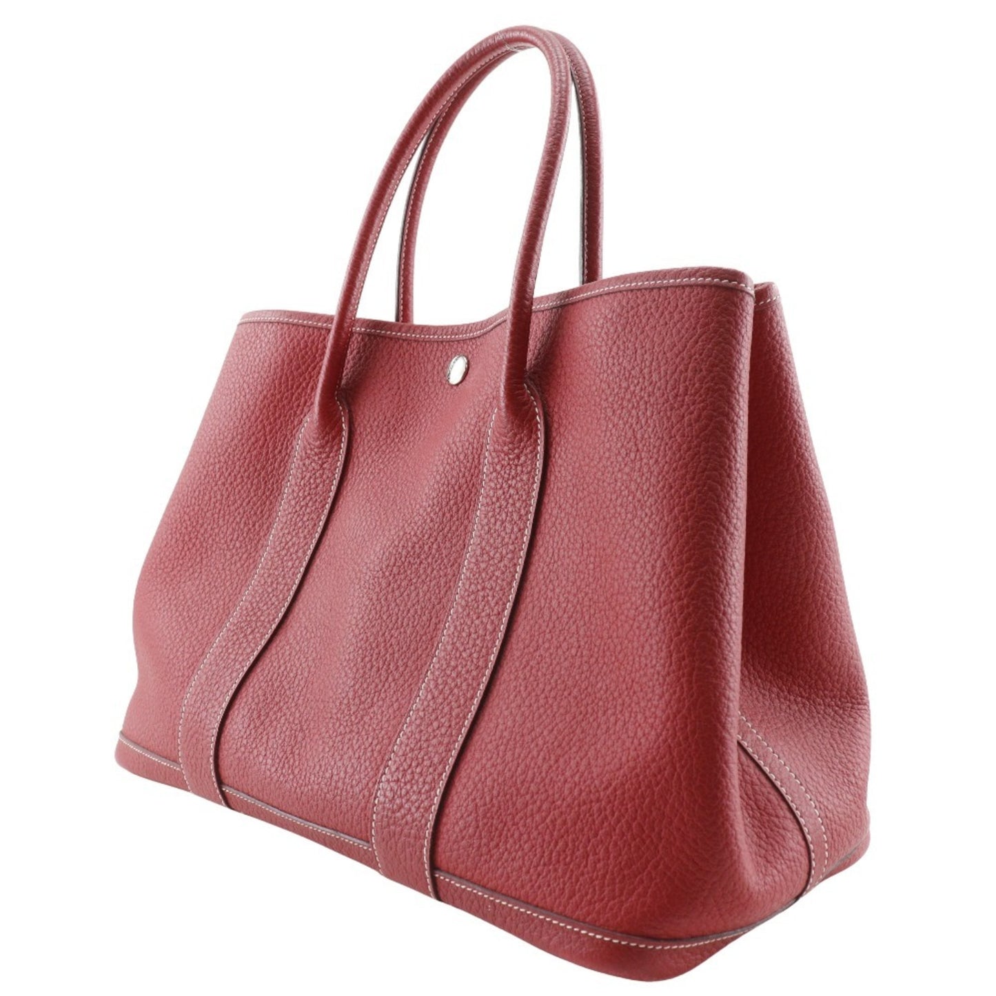 Hermès Red Leather Garden Party