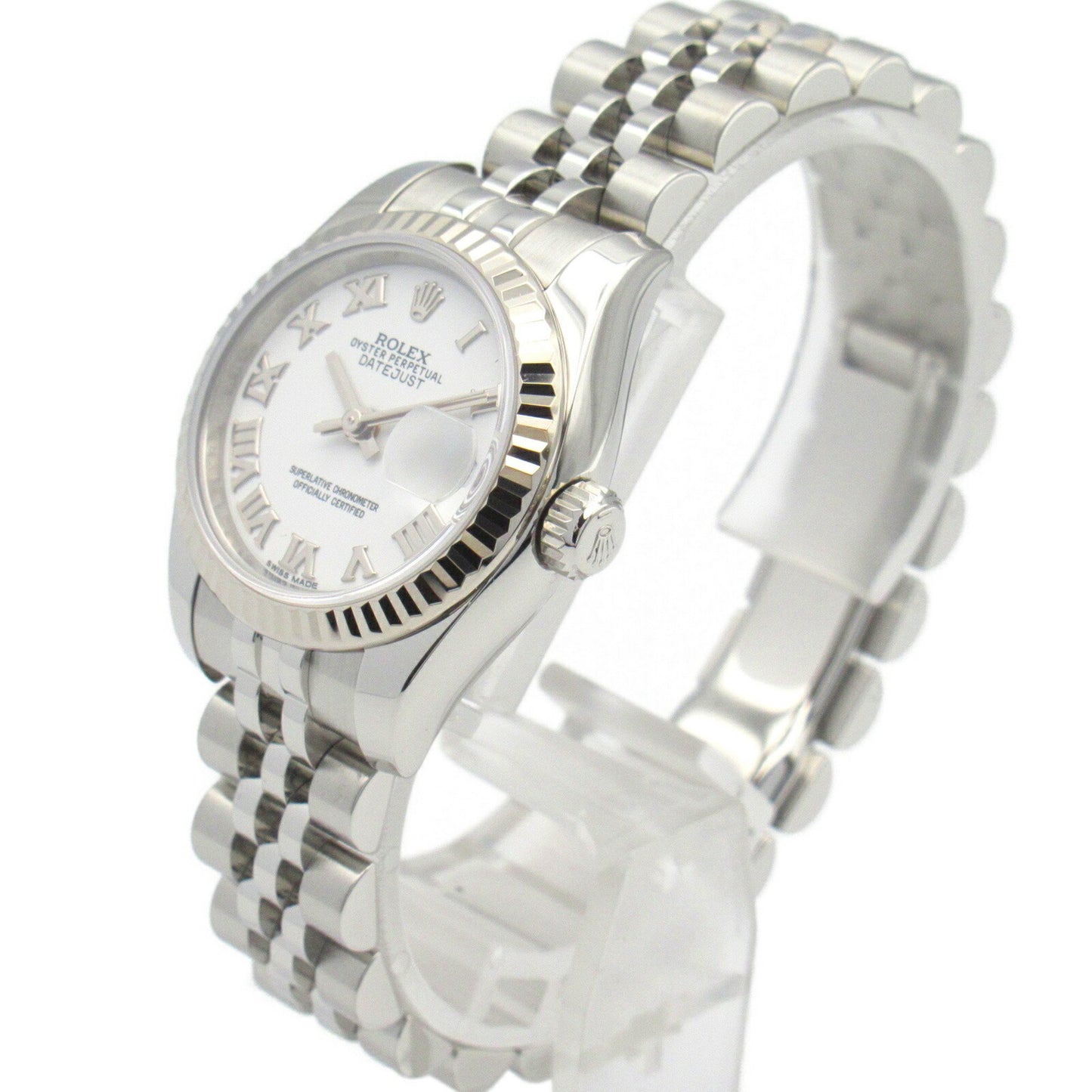 Rolex White Steel Lady Datejust