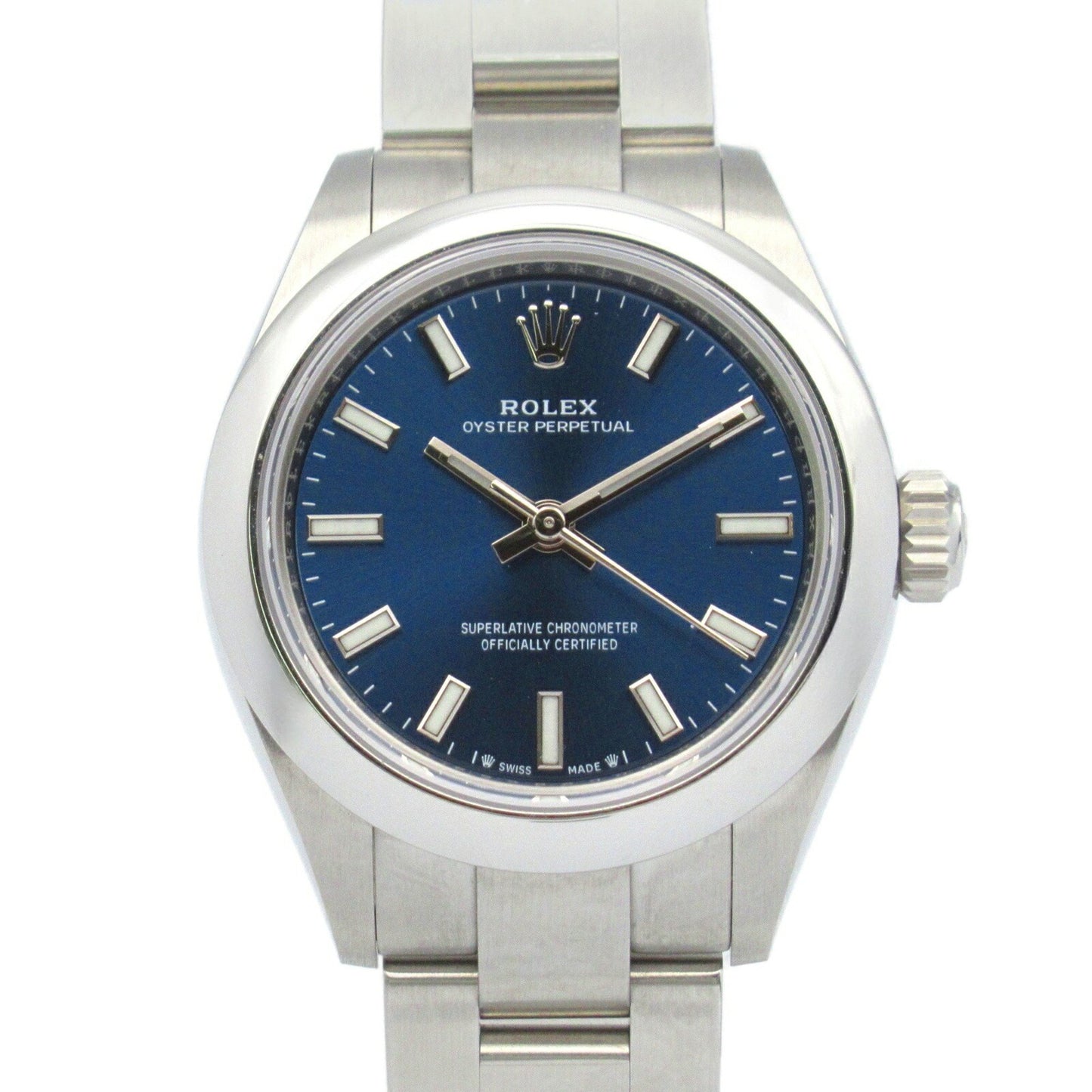 Rolex Blue Steel Oyster Perpetual