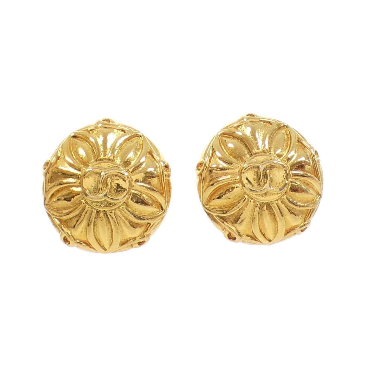 Chanel Gold Gold Plated Coco Mark