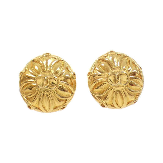 Chanel Gold Gold Plated Coco Mark